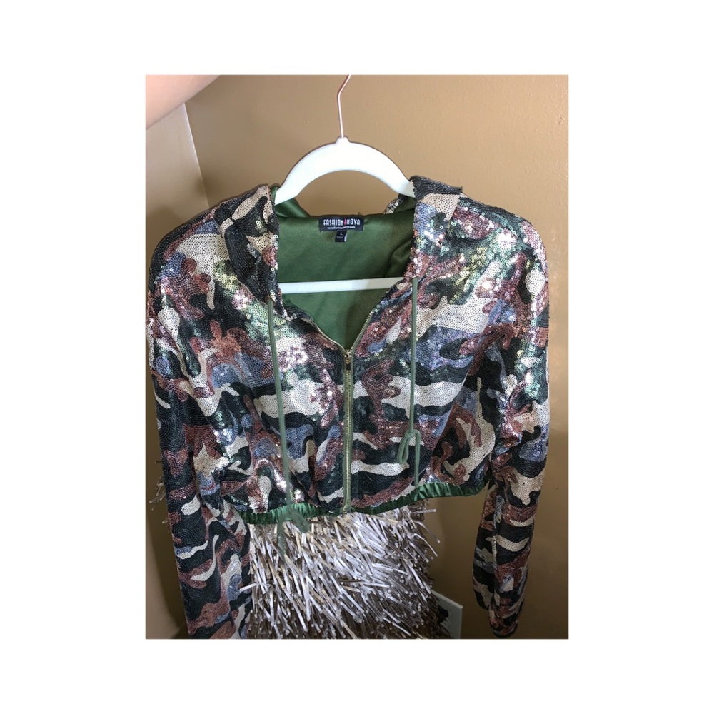 Sequin hoodie
